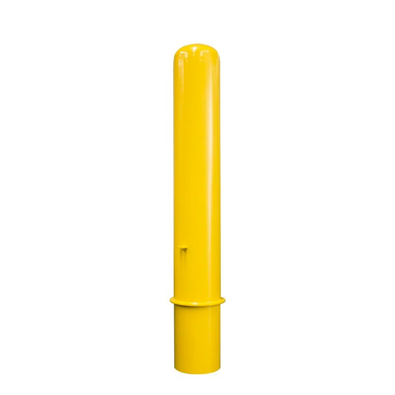 steel yellow bollards