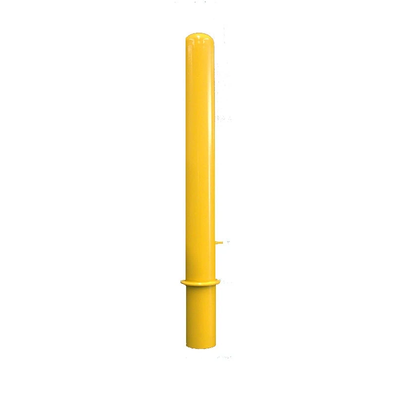 yellow bollards