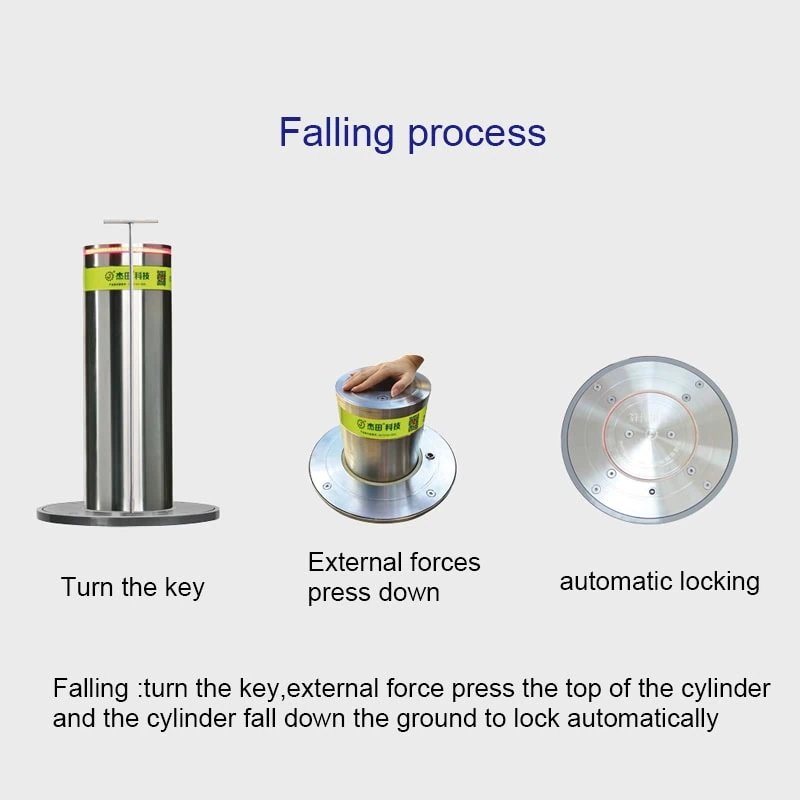 use method of semi automatic bollards