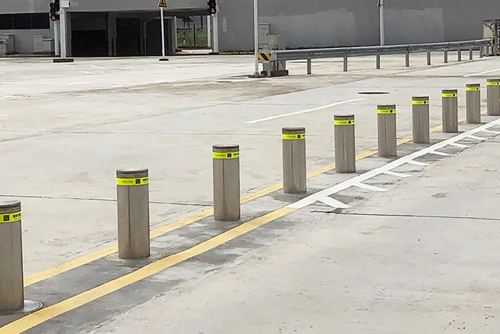 are bollards required by code