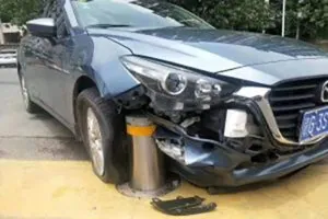 do you have to report hitting a bollard