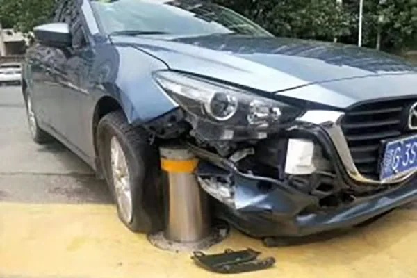 do you have to report hitting a bollard