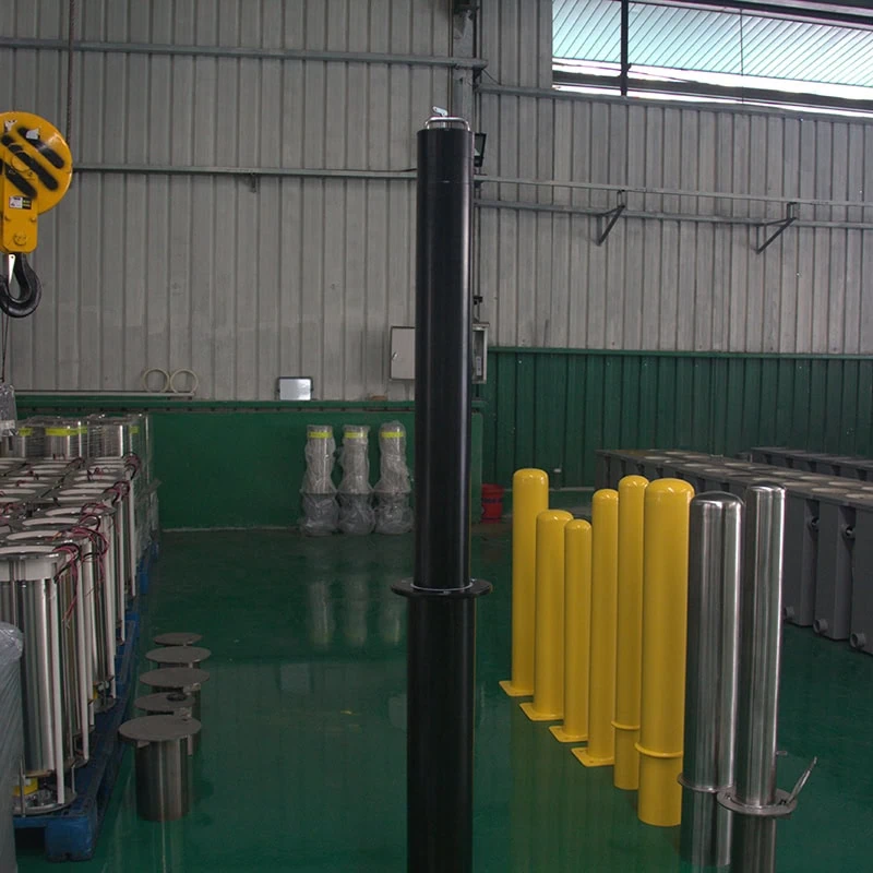 steel retractable bollards